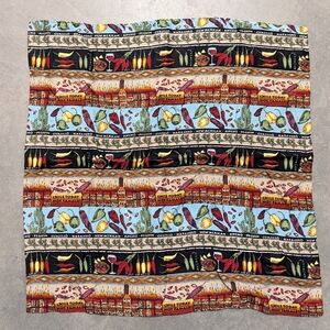 vintage NICOLE MILLER silk novelty print hot sauce pepper scarf
